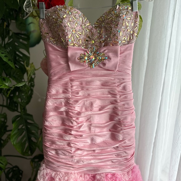 Pink Ombre Tony Bowls Dress - Picture 4 of 9